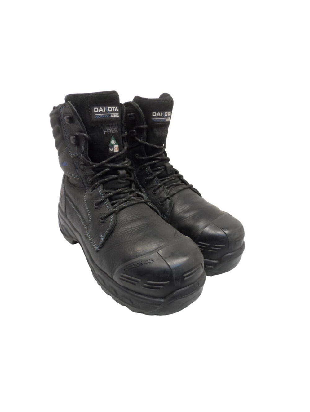 DAKOTA Men's 8" 8415 Composite Toe Int. Metguard Work Boot Black Size 12M